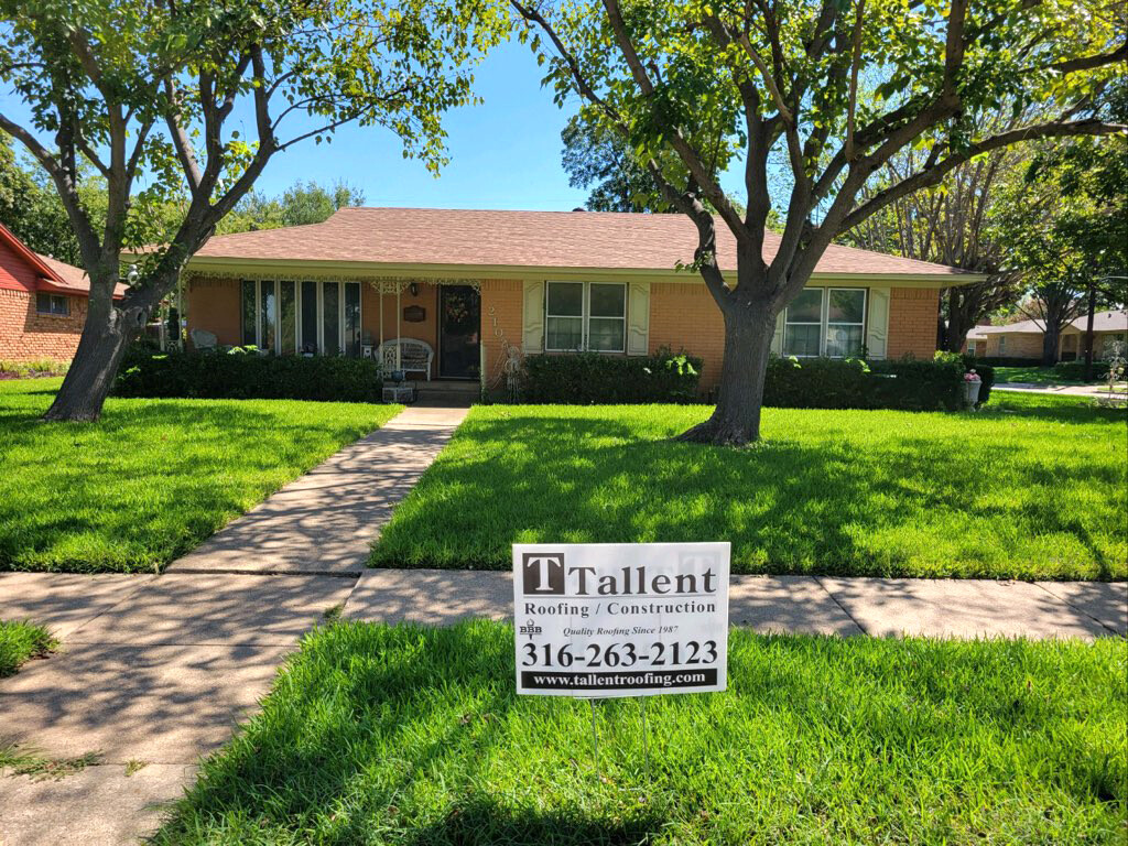 Garland TX home After Roof Replacement by Tallent Roofing